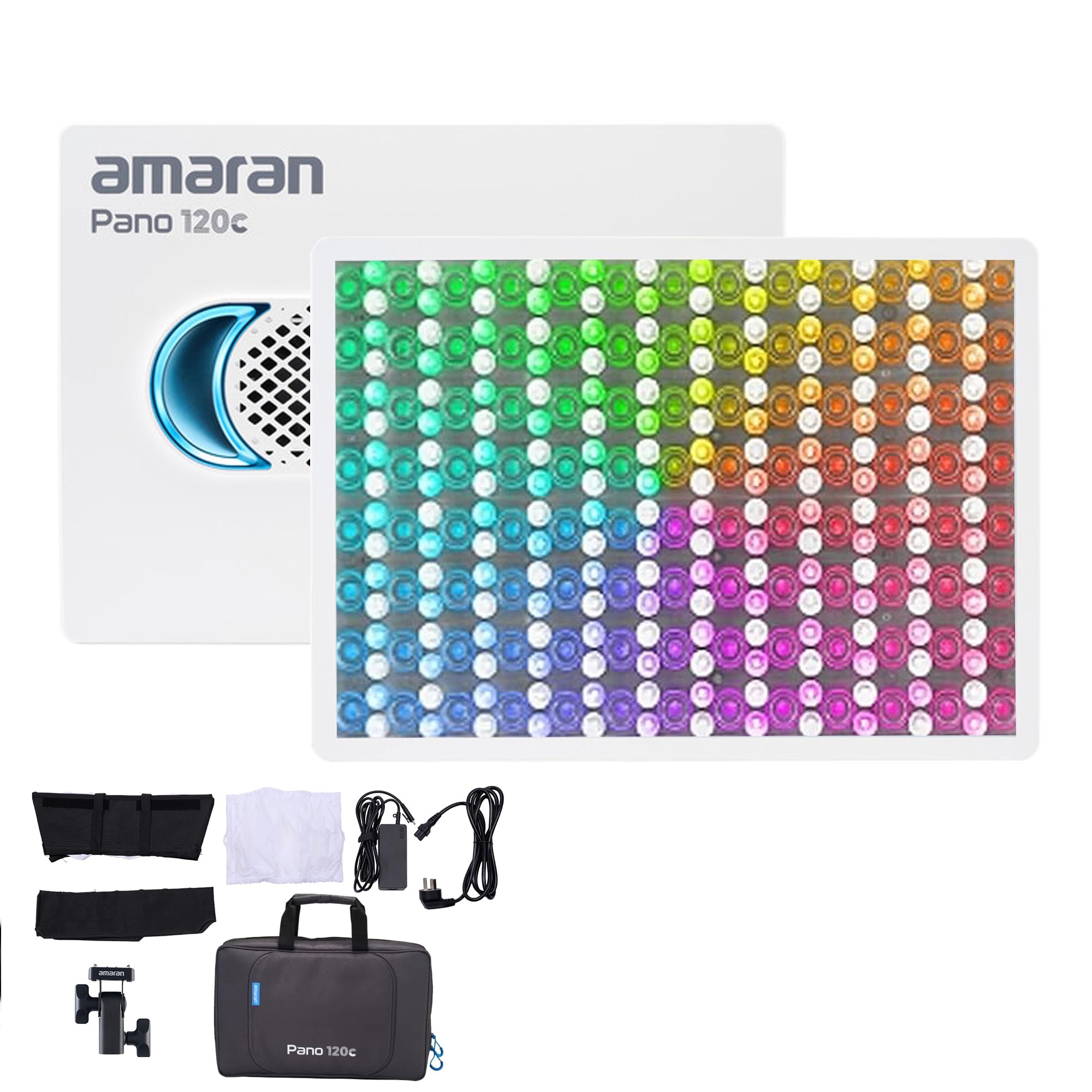 Amaran Pano 120c RGBWW 120W LED Video Panel Light | Laptop-Sized